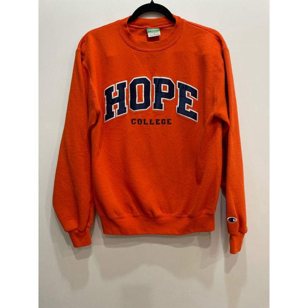 Hope College Dutchmen Champion Eco Fleece Sweatshirt S Embroidered Preppy